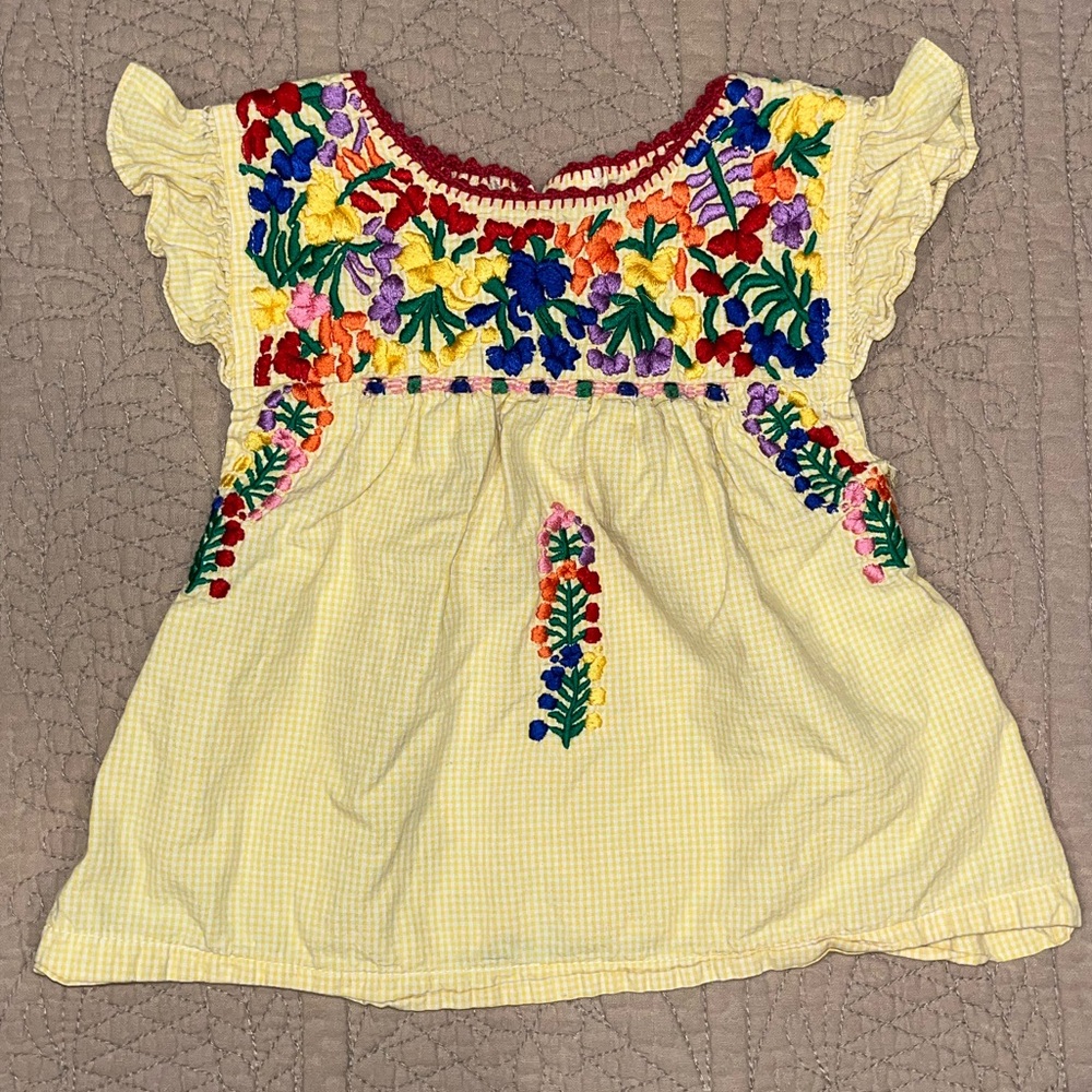 Six Honeybees Yellow Girls Top